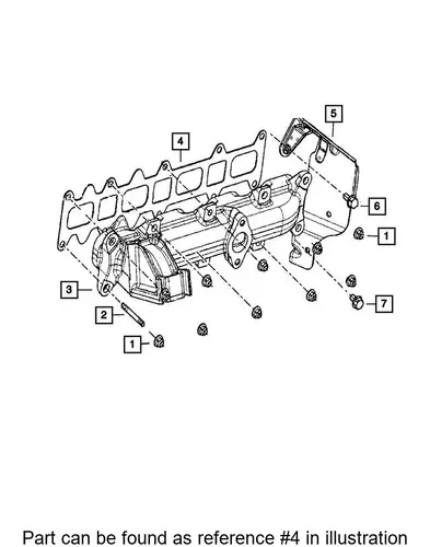 Прокладка коллектора JEEP 68099610AA
