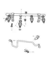 Топливная форсунка MOPAR 4891345AA