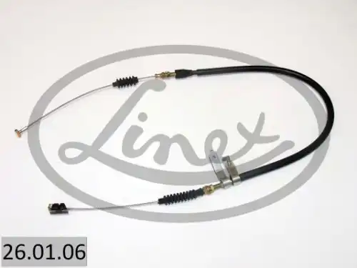 brake cable - left, discs 26.01.06 LINEX
