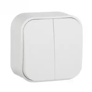 Выключатель 10A 2клав БЕЛ 782202 LEGRAND