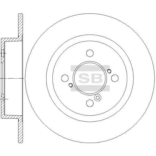 Тормозной диск SANGSIN SD4814
