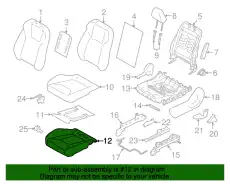ST PAD ASSY CUSH FLH 64120FL010 SUBARU