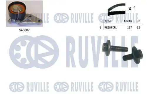 Ремень ГРМ к-кт 550047 RUVILLE