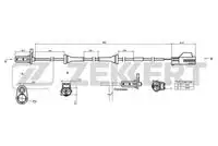 Датчик ABS ZEKKERT SE-6146