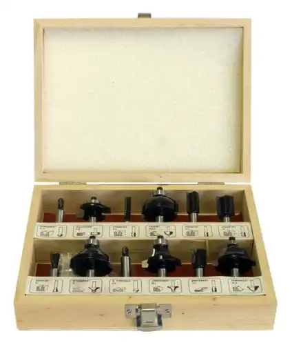 Набор фрез 1204(8mm, 12шт) 24858 КАЛИБР
