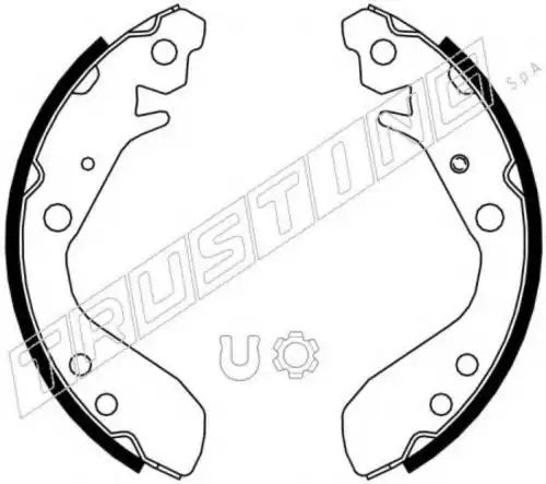 Тормозные колодки барабанные TRUSTING 044.022
