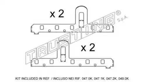 ремкомпл. торм. колодок перед. SEAT KIT.001 TRUSTING