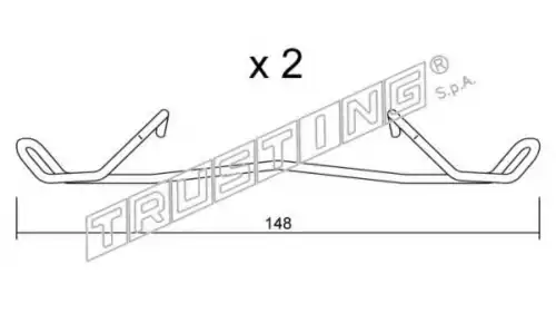 ремкомпл. торм. колодок перед. Peugeot KIT.092 TRUSTING