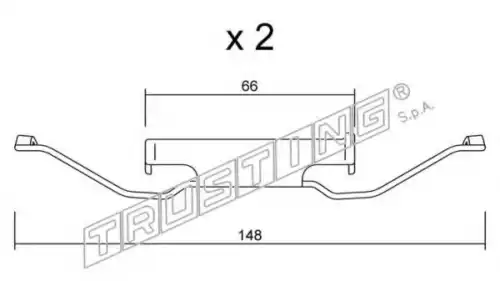 ремкомпл. торм. колодок перед. BMW KIT.101 TRUSTING