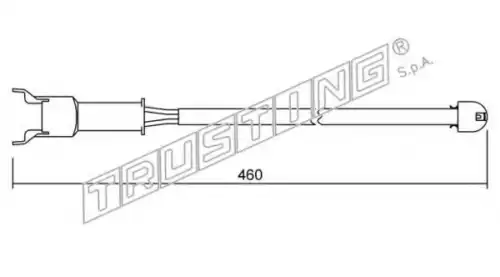 Датчик тормозных колодок TRUSTING SU.088