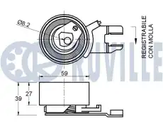 Ролик ГРМ 541486 RUVILLE