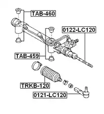 Рулевой наконечник FEBEST 121LC120