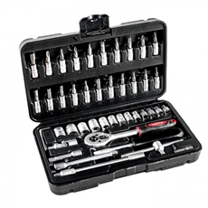 Набор инструментов MaxPiler ,46 предметов,1/2 и 1/4, CrV MXT46SET P.I.T