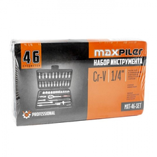 Набор инструментов MaxPiler ,46 предметов,1/2 и 1/4, CrV MXT46SET P.I.T