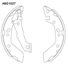 Тормозные колодки барабанные ALLIED NIPPON ABS1027