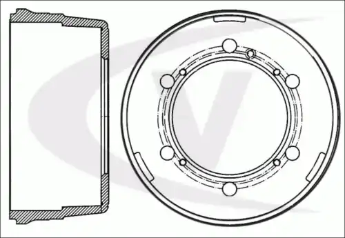 Тормозной барабан VAICO V10-60010
