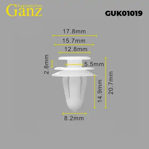 Клипса универсальная GANZ GUK01019
