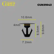 GUK01043 Клипса крепежная GANZ