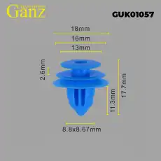 Клипса универсальная GANZ GUK01057