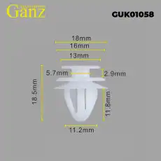 Клипса универсальная GUK01058 GANZ