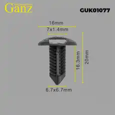 Клипса универсальная GANZ GUK01077