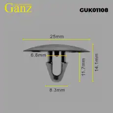 Клипса универсальная GANZ GUK01108