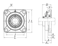 Подшипниковый узел UCF209D1 NSK