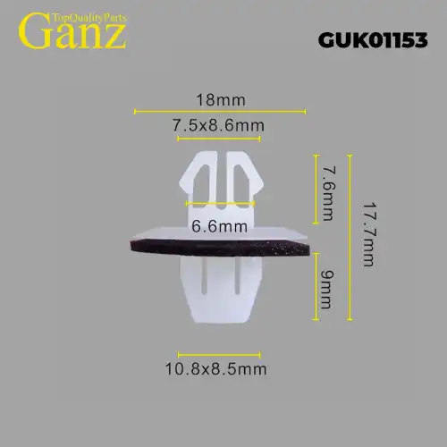 Клипса универсальная GANZ GUK01153