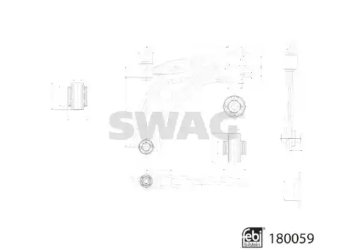 Рычаг подвески SWAG 33 10 6368