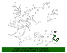 HOSE,EVAP EMIS CNSTR SOL VLV 10410627 PONTIAC