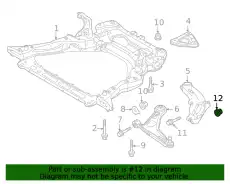Гайка ступицы MITSUBISHI AX000209