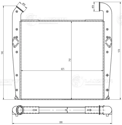 Интеркулер LUZAR LRIC 2803
