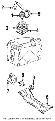 подушка КПП Volv 1221967 VOLVO
