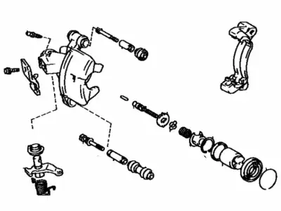 Тормозной суппорт 47730-12280 TOYOTA / LEXUS