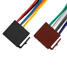 06-0127-C Разъем для автомагнитолы 'Евро' ISO, 2 гнезда, (1шт.) ,REXANT