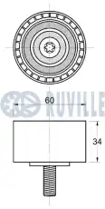 Ролик ГРМ 542824 RUVILLE