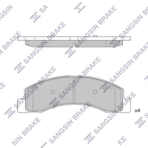 Тормозные колодки дисковые SANGSIN SP1296