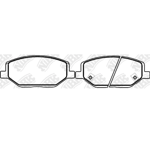 Тормозные колодки дисковые NIBK PN0957
