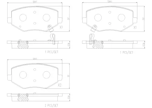 Тормозные колодки дисковые BREMBO P25003N