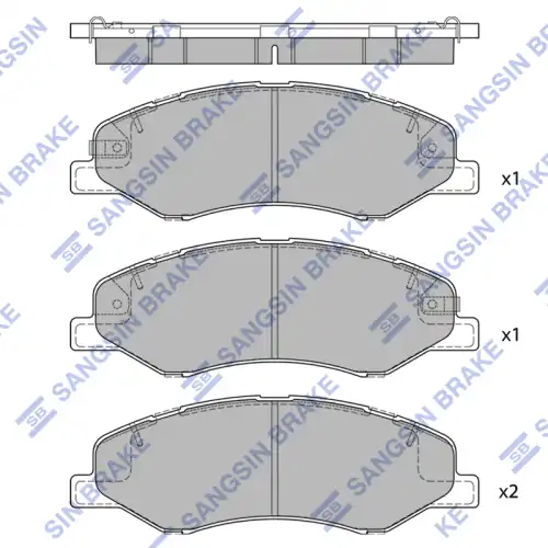 Тормозные колодки дисковые SANGSIN SP4271