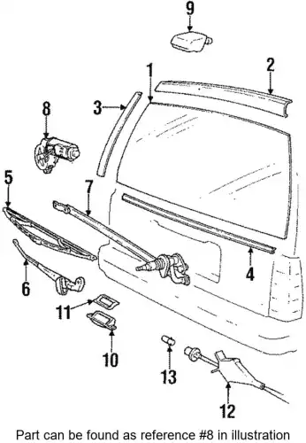 мотор стеклоочистителя Volv 1358011 VOLVO