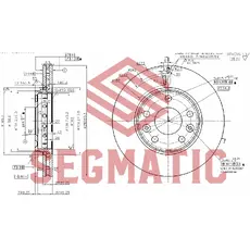 Тормозной диск SEGMATIC SBD30093034