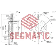 Тормозной диск SEGMATIC SBD30093063