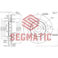 Тормозной диск SEGMATIC SBD30093066