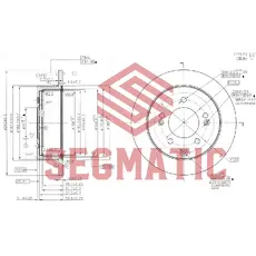 Тормозной диск SEGMATIC SBD30093078
