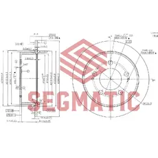 Тормозной диск SEGMATIC SBD30093080