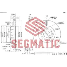 Тормозной диск SEGMATIC SBD30093086