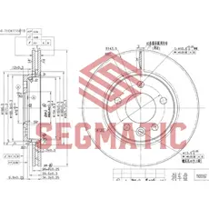 Тормозной диск SEGMATIC SBD30093087