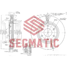 Тормозной диск SEGMATIC SBD30093104
