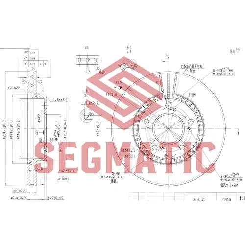 Тормозной диск SEGMATIC SBD30093119